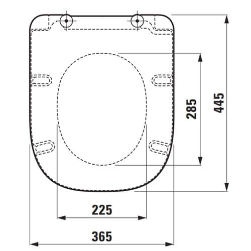 Laufen Meda Slim Soft Close Quick Release Toilet Seat & Cover White H8911150000001