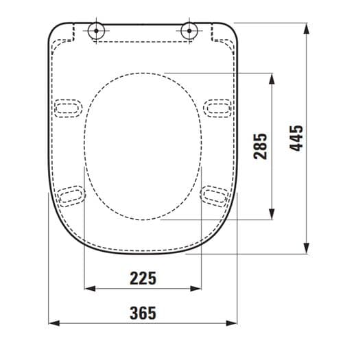 Laufen Meda Soft Close Quick Release Toilet Seat & Cover White H8911130000001