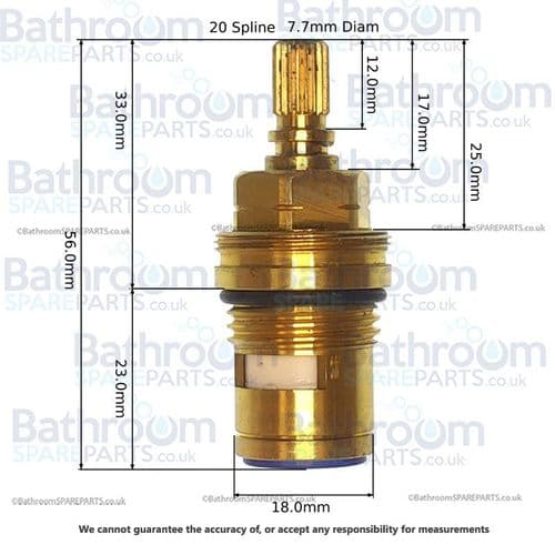 Laura Ashley York Anti-Clockwise Close Cartridge SP14179