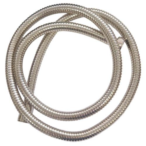 Lefroy Brooks 1.5m Silver Nickel Wide Bore Flexible Shower Hose LB2121NK