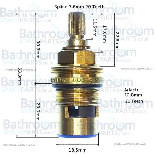 Lefroy Brooks 2000 XO Pair Of Ceramic Cartridges PXT005