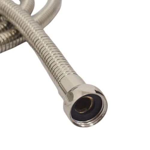 Lefroy Brooks 2m Nickel Extra Long Wide Bore Flexible Shower Hose LB 2116NK
