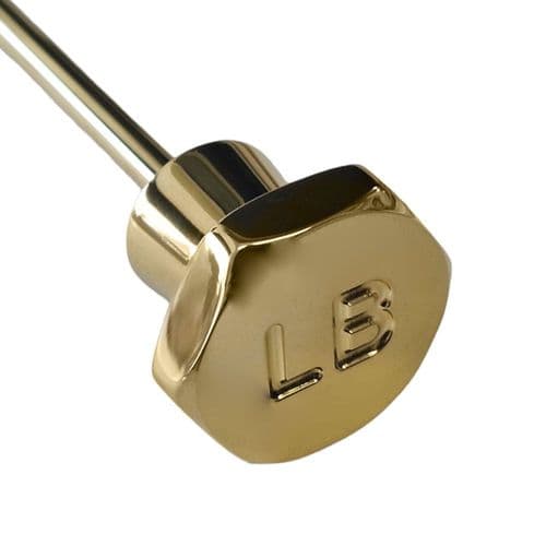 Lefroy Brooks 500mm Polished Brass Pop Up Knob & Rod PPW011PB