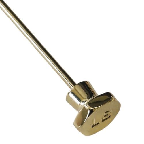 Lefroy Brooks 500mm Polished Brass Pop Up Knob & Rod PPW011PB