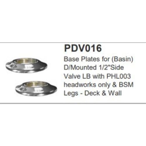 Lefroy Brooks Base Plates for Basin 1/2" PDV016CP