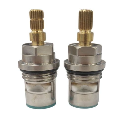 Lefroy Brooks Brushed Nickel 1/2" x 1/4 Pair Of Valves PTA002BN