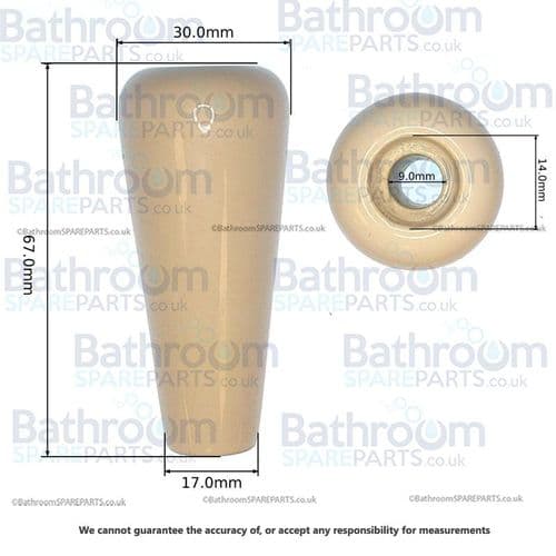 Lefroy Brooks Ceramic Part For Toilet Handle PCG015