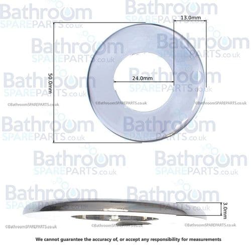 Lefroy Brooks Chrome Crack Cover Plate PTE040CP