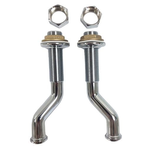 Lefroy Brooks Chrome Cranked Legs LB2125CP