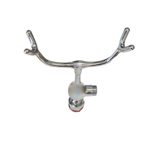 Lefroy Brooks Chrome Short Stem & Cradle Assembly for Handwheel Models PBS001CP