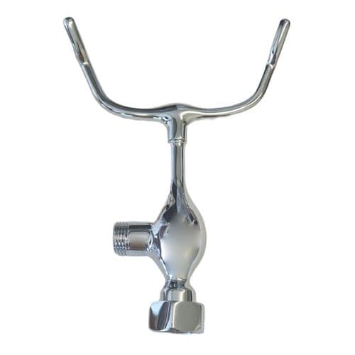 Lefroy Brooks Chrome Short Stem & Cradle Assembly for Handwheel Models PBS001CP