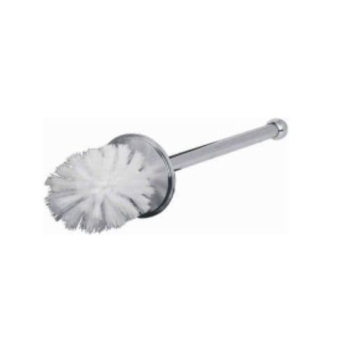 Lefroy Brooks Chrome Toilet Brush & Brass Cover Plate PSP008CP