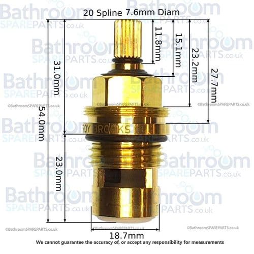 Lefroy Brooks Connaught Ceramic Cartridges PHL034