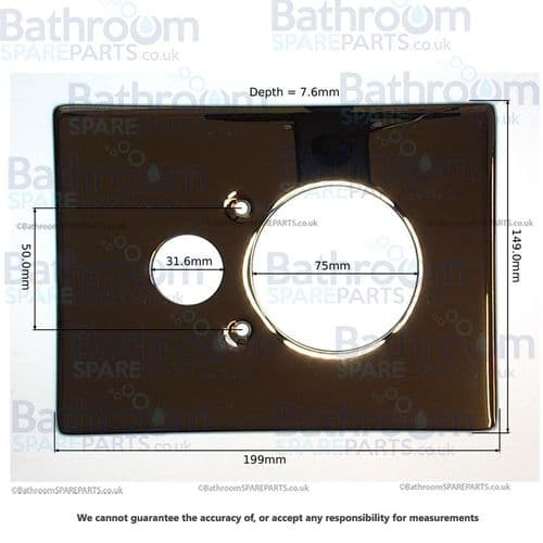 Lefroy Brooks Godolphin Concealing Plate Including Gasket (All GD/BL Models) PTC007