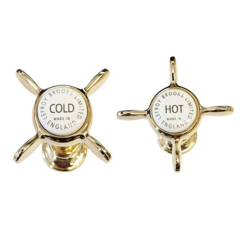 Lefroy Brooks Gold Pair of 1/2" Mono Headworks PHL003AG