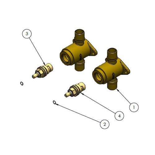 Lefroy Brooks Hot & Cold Rough Part PWV079