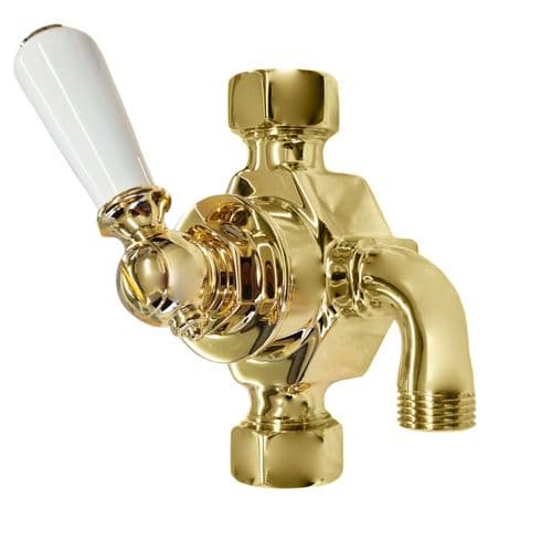 Lefroy Brooks Lever Riser Diverter Antique Gold LB1782AG