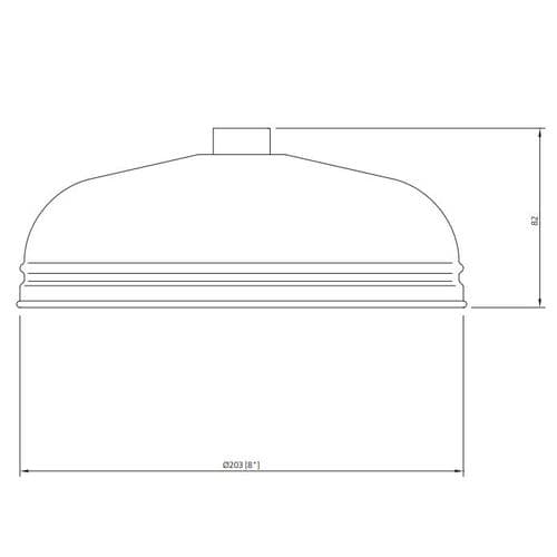 Lefroy Brooks Nickel 8" Shower Rose LB2107NK