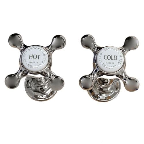 Lefroy Brooks Nickel Pair 1/2" Liberty Headwork PTA004NK