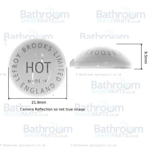 Lefroy Brooks Pair 22mm Ceramic Tap Indices PHL027