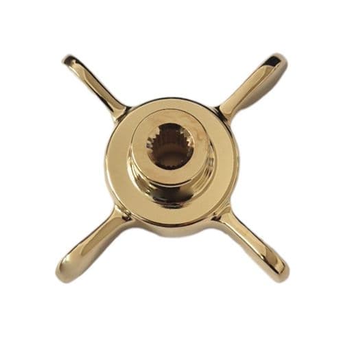 Lefroy Brooks Pair of 3/4" Classic Gold Handwheels PHL008AG