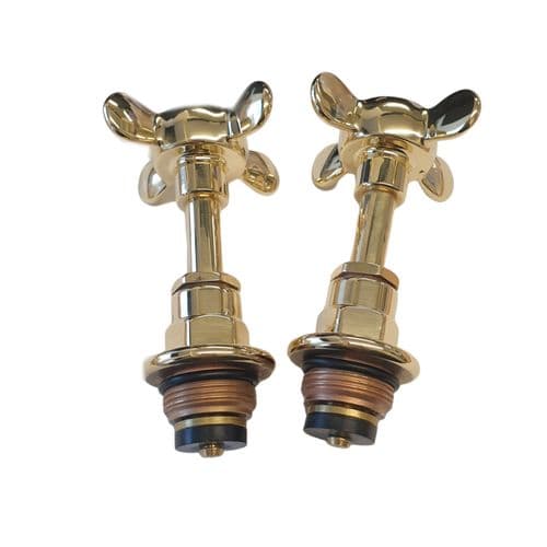 Lefroy Brooks Polished Brass 1/2 Classic Headworks With Handwheel & Indices PHL001PB