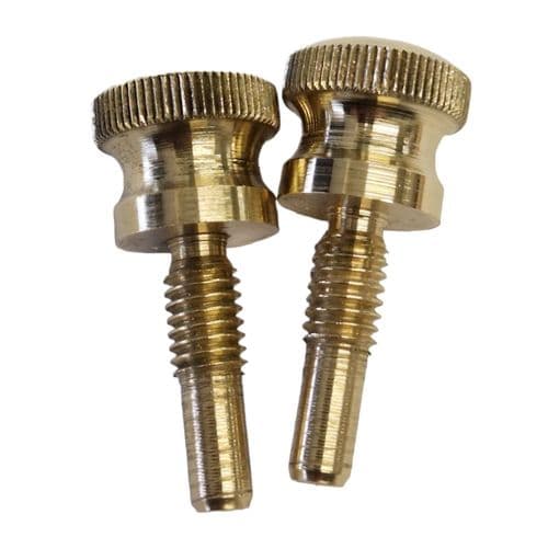 Lefroy Brooks Polished Brass Knurled Screws PSP020PB