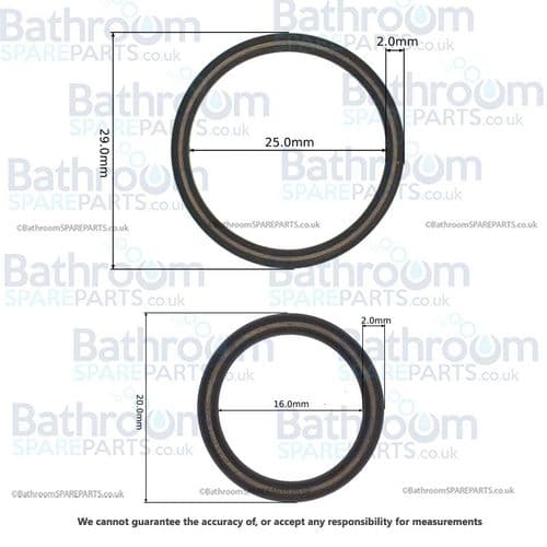 Lefroy Brooks set of O rings Per 2008 PSP024