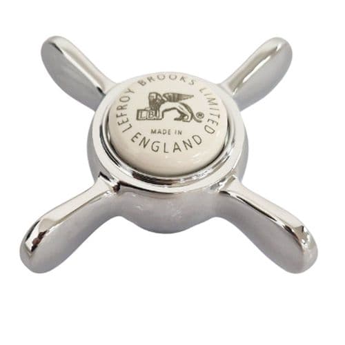 Lefroy Brooks Single 3/4" Classic (LB) Handwheels & Lion Indices Plated – Chrome PHLX008CP
