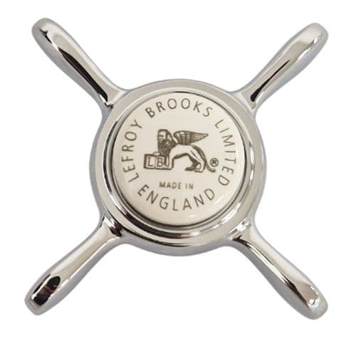 Lefroy Brooks Single 3/4" Classic (LB) Handwheels & Lion Indices Plated – Chrome PHLX008CP