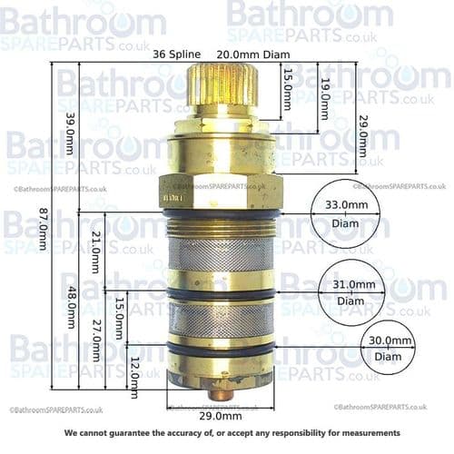 Lefroy Brooks Thermostatic Cartridge LB1750