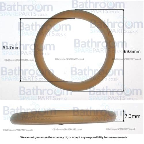 Lefroy Brooks White Handset Bumper  Washer PBS012