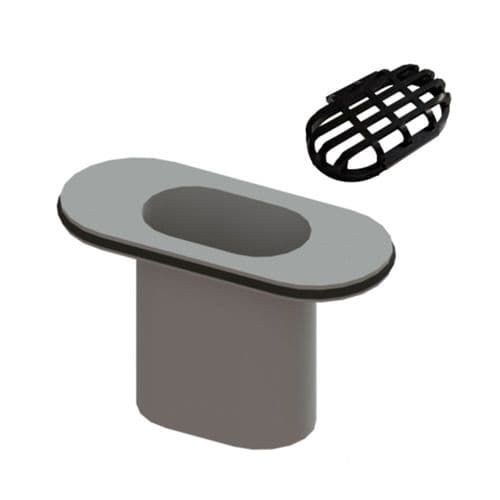 Linear Trap Inlet With O'Ring and Hair Trap ABSP-54-0006