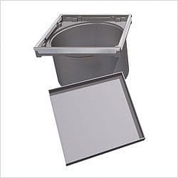 Lux Elements Tileable Shower Waste Cover made of plastic, TUB-RA-DF