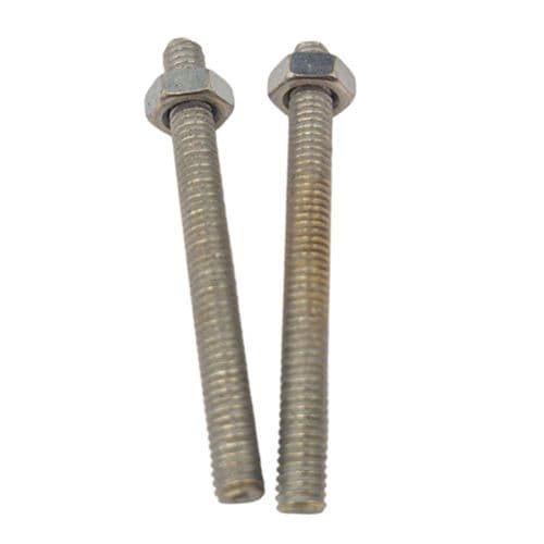 M6 x 60mm Stud Bolt and Nut Pack of Two M6STUD001