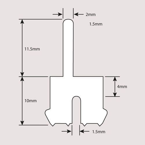 Majestic 10mm 2082-02 Horizontal Seal 1000mm 1904000700