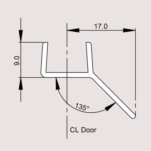 Majestic 10mm 2462-01 Glass To Glass Vertical Seal 2000mm 1901000500