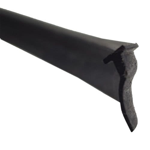 Majestic 8mm MAJ019 Black Rubber Horizontal Door Seal 1000mm 1904000200