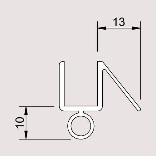 Majestic Valletta Horizontal Bath Screen Seal NO1915 1904000400