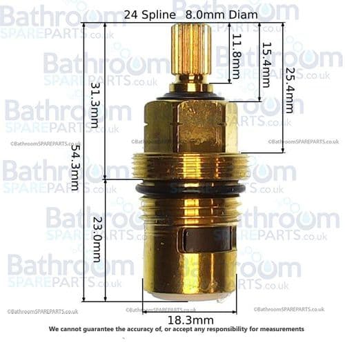Marflow 1/2 Clockwise Closing Cartridge CART1/2CDCW/C