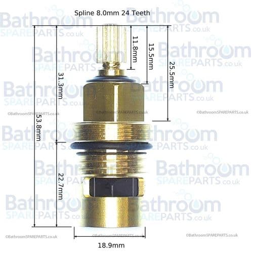 Marflow 1/2 Clockwise Closing Cartridge XSJ-949/CP