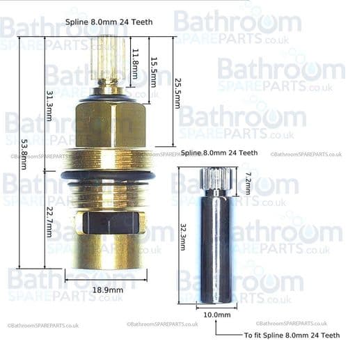 Marflow Anti-Clockwise Closing Cartridge XSJ-948/CP