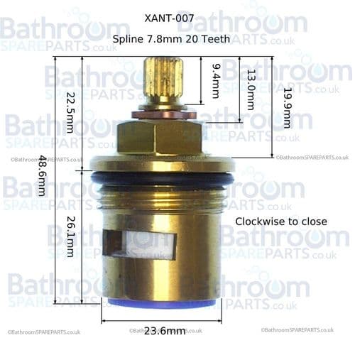 Marflow Antro Cold 3/4" Valve XANT007
