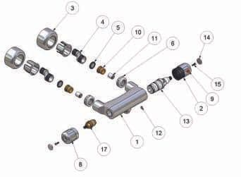 Marflow Consort Thermostatic Bar Shower Valve CD C74 Spare Parts