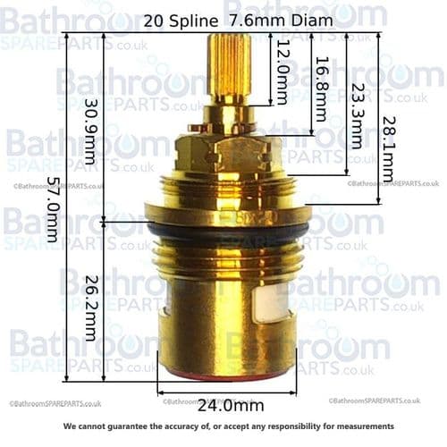 Marflow Headwork Anti-Clockwise Closing Cartridge XONC-021