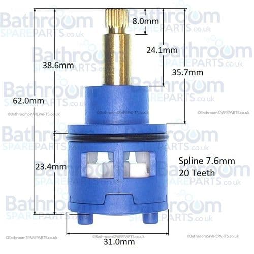 Marflow PTC746 On Off Diverter cartridge  XPTC-OLDSTYLE-DIVCART