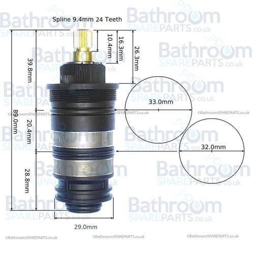 Marflow Thermostatic Cartridge XMAR-7450-THERMOCART