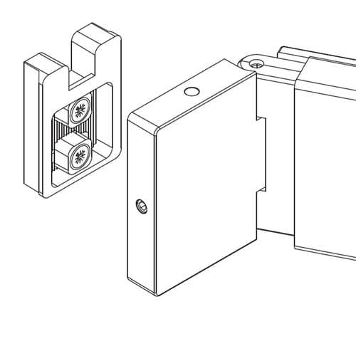 Matki Classica TSC1500 Wall Bracket Assembly LH 5972AF