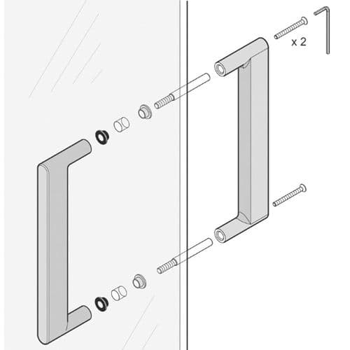 Matki Eauzone Plus Linear Door Handle 6185AF