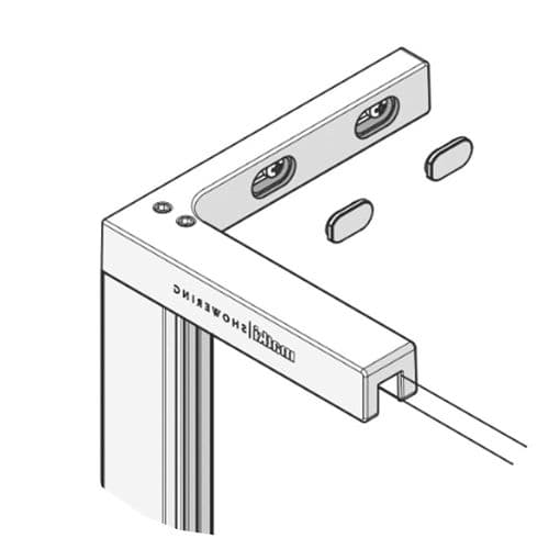 Matki Eauzone Plus Top Wall Bracket (LH) 6183AF